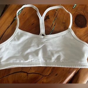 White kids ivivva sports bra